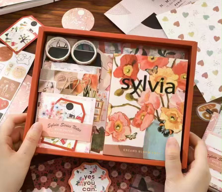 Journaling & Scrapbook Gift Box Set – Aesthetic Cute Stationery Kit