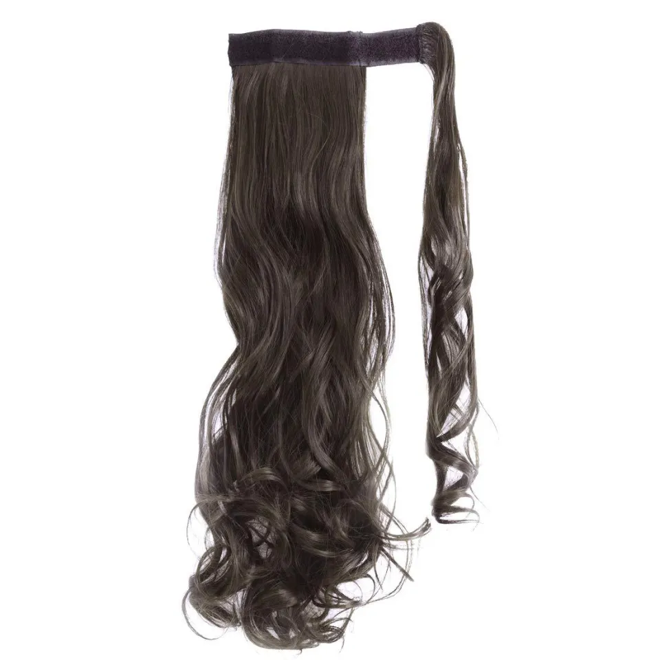 1 Pcs Hair Pony Wig - 55cm Silky Straight Wave